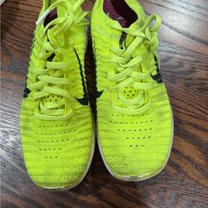 Nike Neon Green Flyknit Sneakers